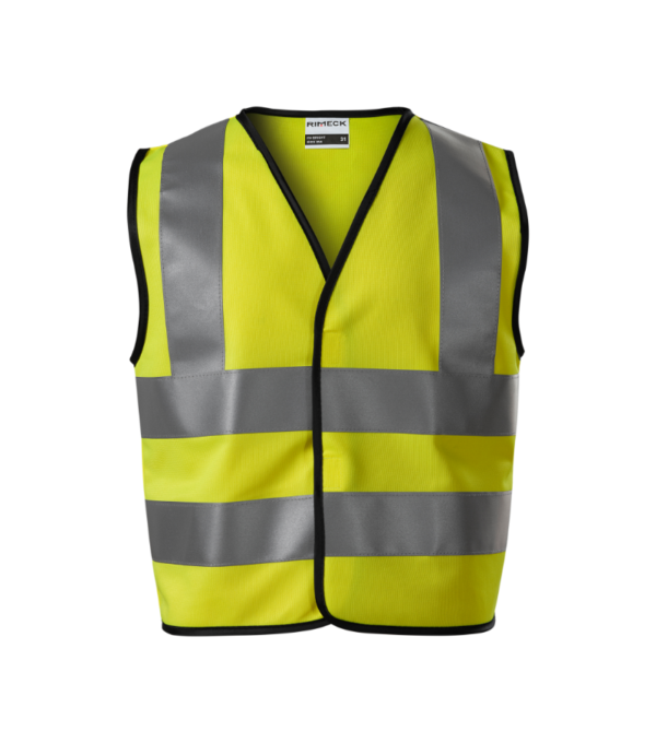 Šviesą atspindinti HI-VIS liemenė, geltona ( vaikiška 6-8 metų ) - Image 2