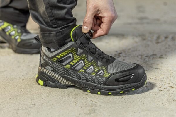 PAGLAU apsauginiai darbo batai, LACE SYSTEM 1PS SR FO, juoda/žalia