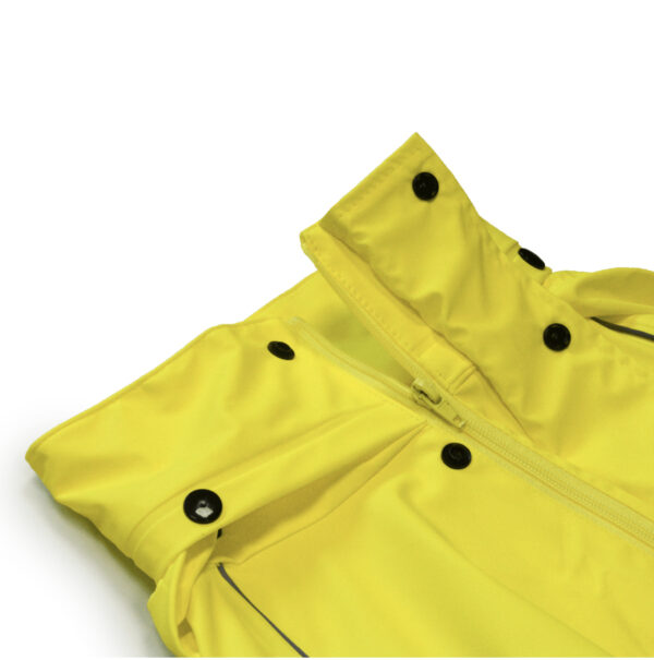 Signalinis PU kostiumas, geltonas
